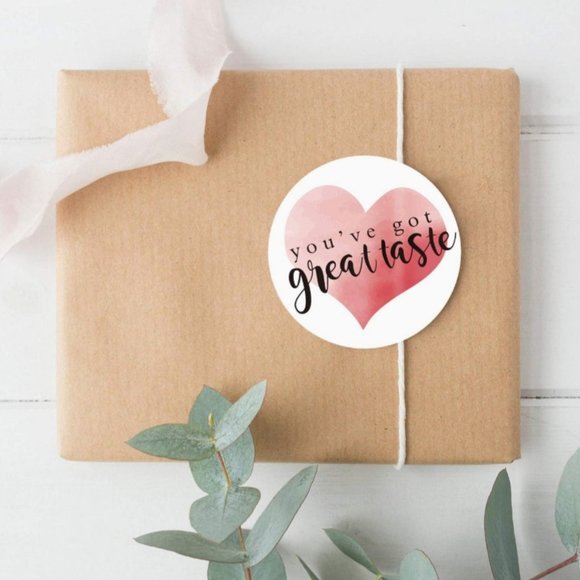 50 YOU'VE GOT GREAT TASTE Sticker 2" - heart - Picture 5 of 5